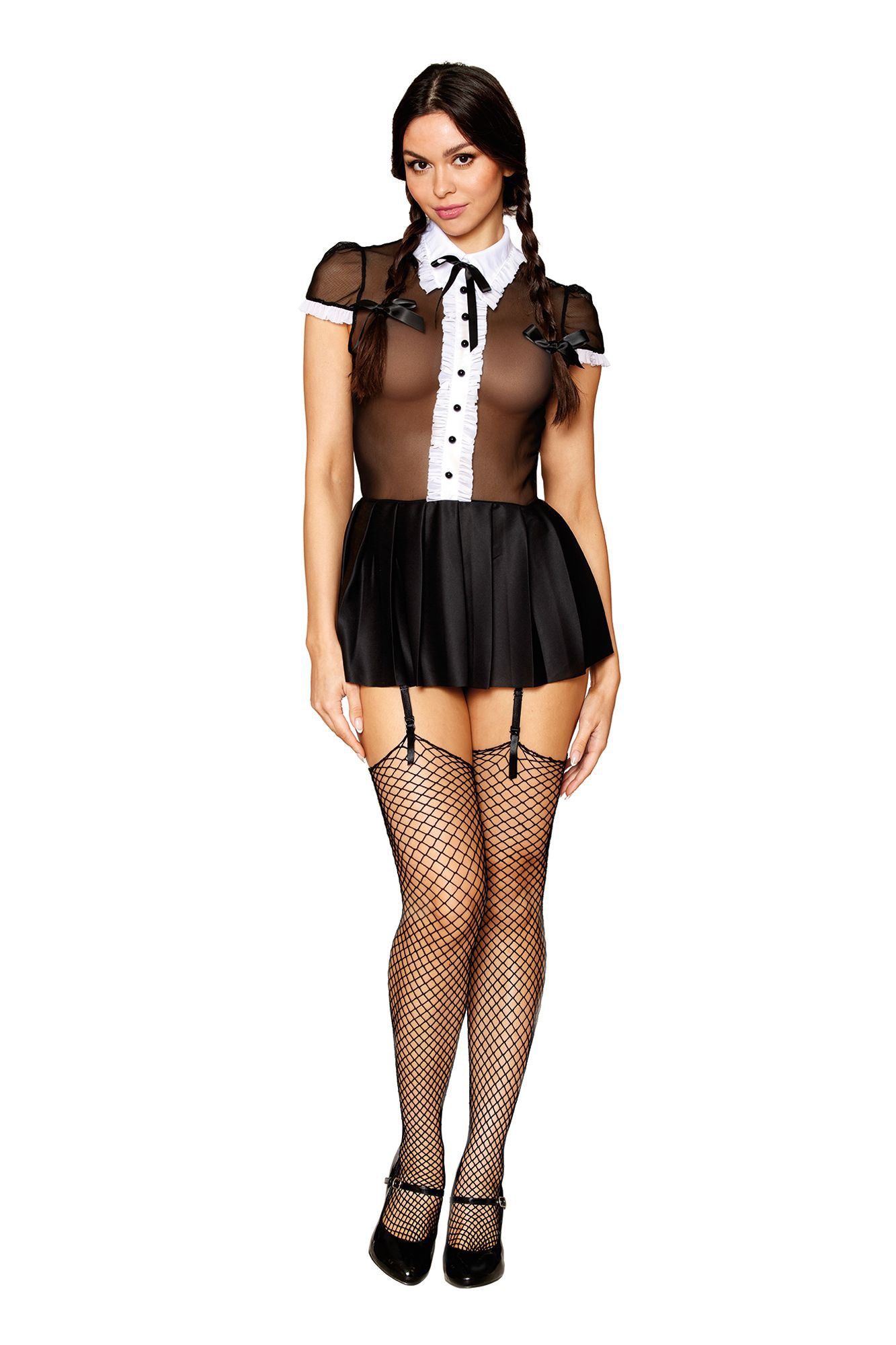 Gothic School Girl - Miss Behavin - One Size - Black DG-13303BLKOS