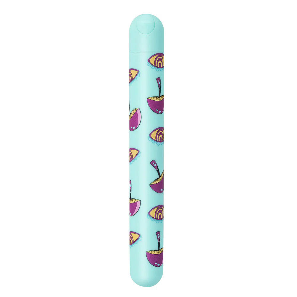 Lucy Mushroom Pattern Rechargeable X-Long Bullet - Blue MTMA332-MU