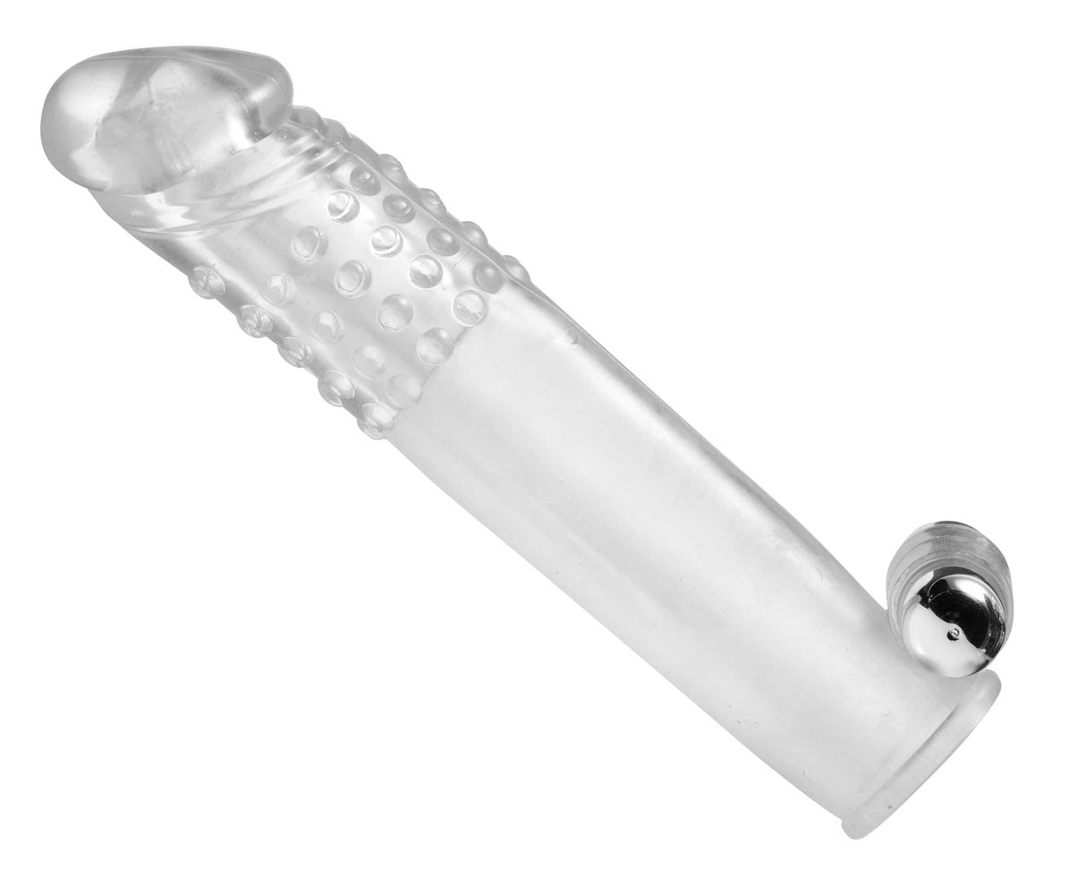 Clear Sensations Penis Extender Vibro Sleeve With Bullet SM-AD571
