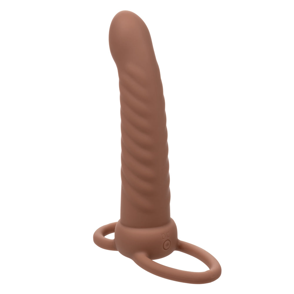 Performance Maxx Rechargeable Ribbed Dual Penetrator - Brown SE1634113