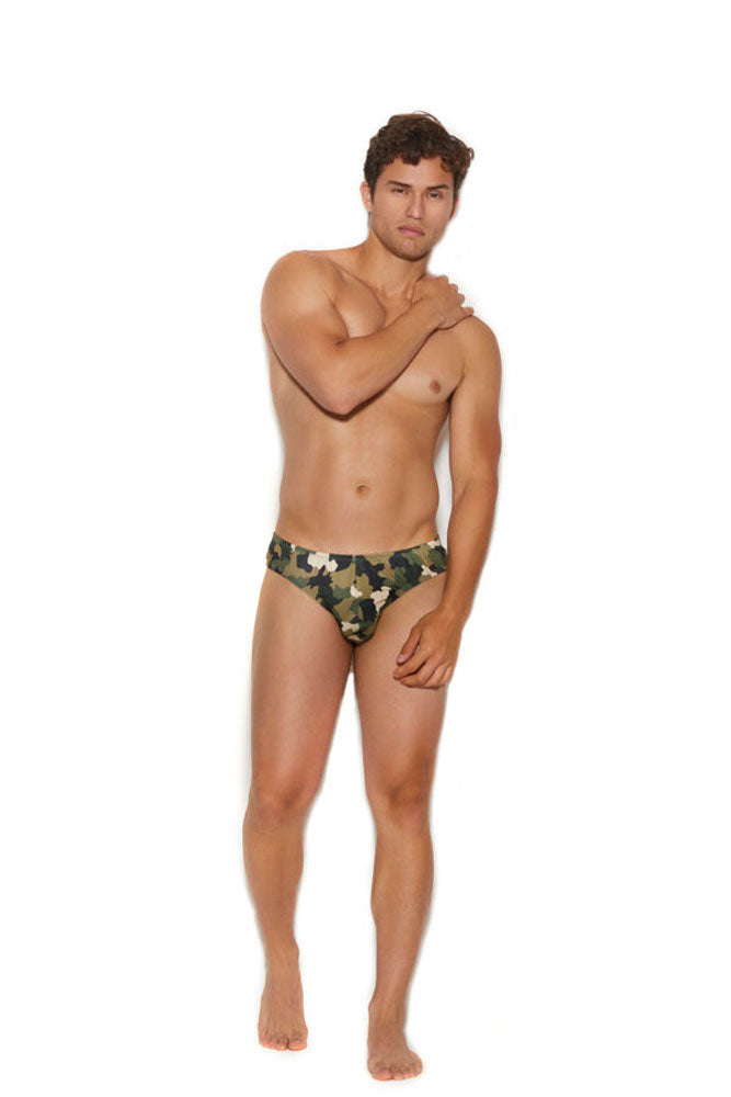 Men's Thong Back Brief - Large/xlarge - Camouflage EM-82391CAMLXL