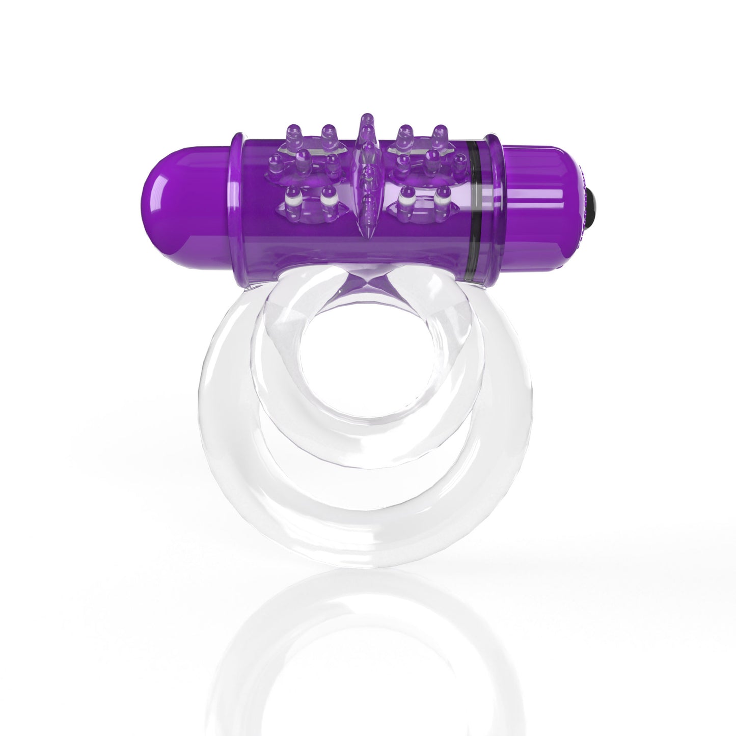 Screaming O 4b - Double O Super Powered Vibrating Double Ring - Grape SO-4BD6-GP