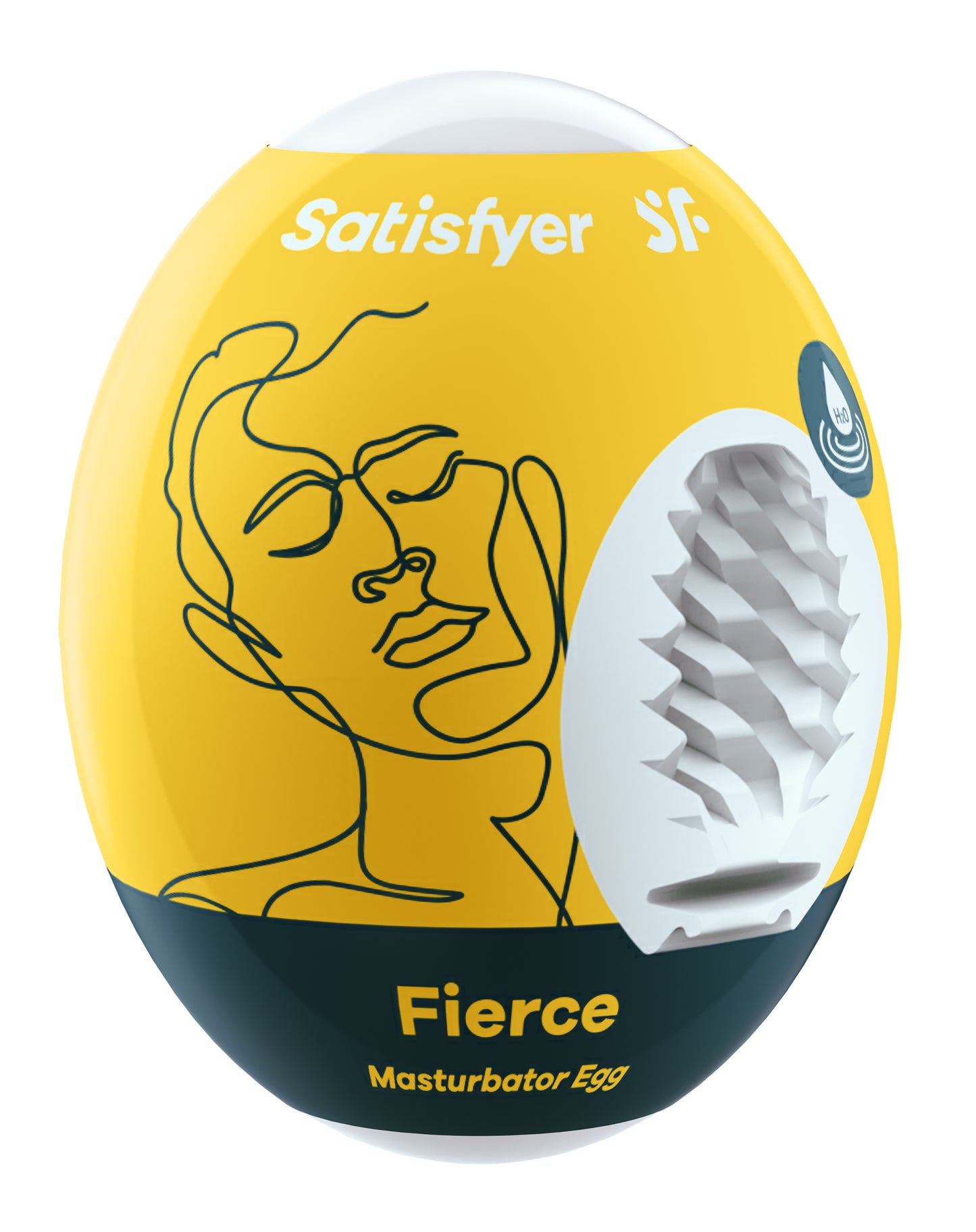 Satisfyer Masturbator Egg - Fierce - Yellow SAT-9043422
