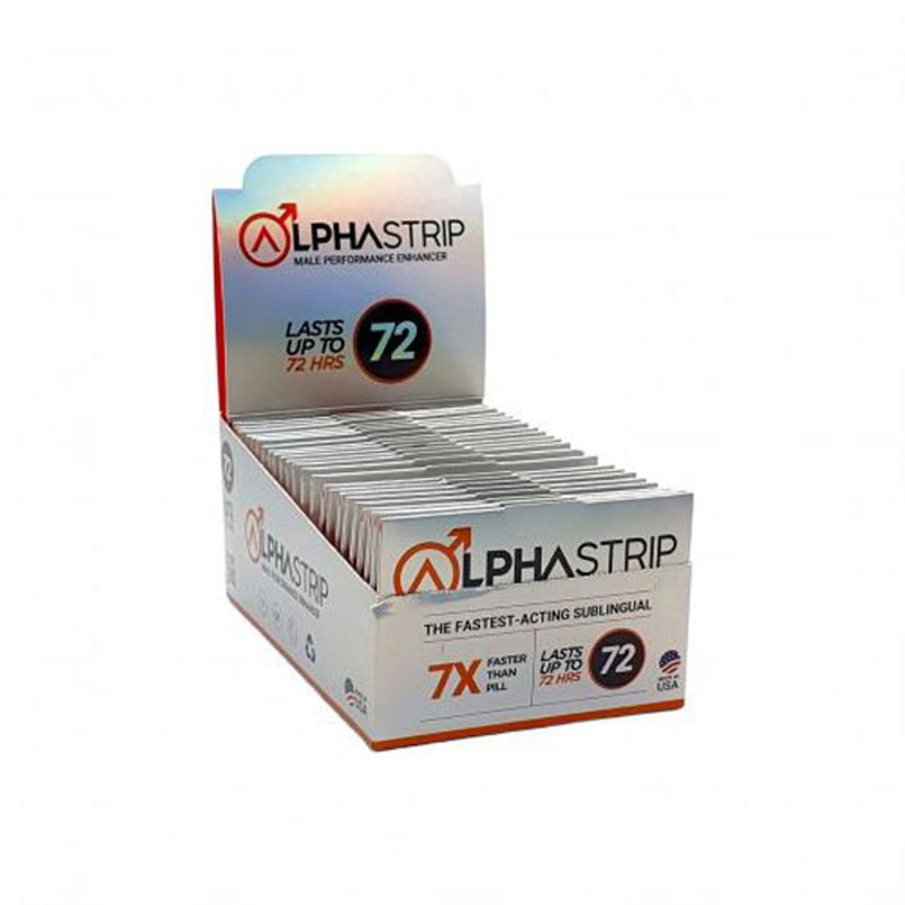 Alpha Strip Male Performance Enhancer 24 Ct Display LU-FTPALPH72