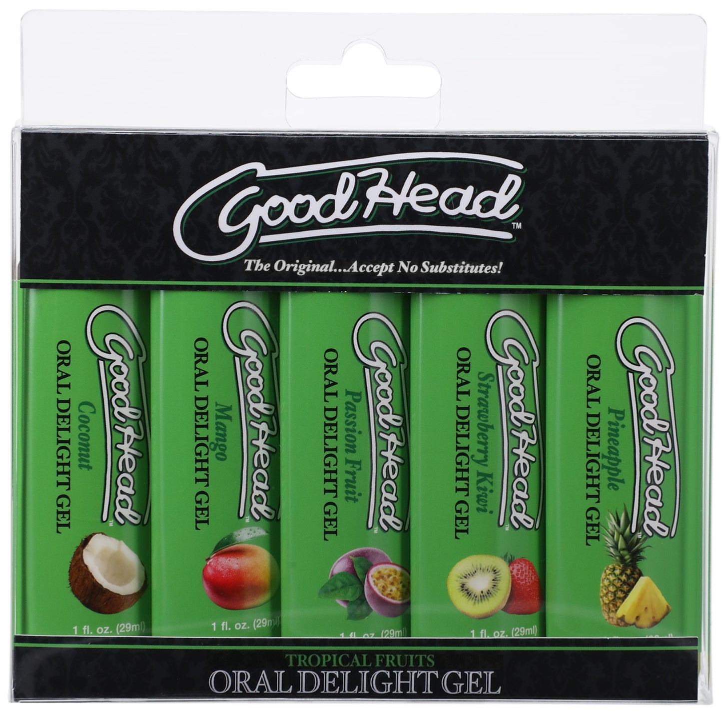 Goodhead - Oral Delight Gel - Tropical Fruits - 5 Pack - 1 Fl. Oz. DJ1361-31-BX