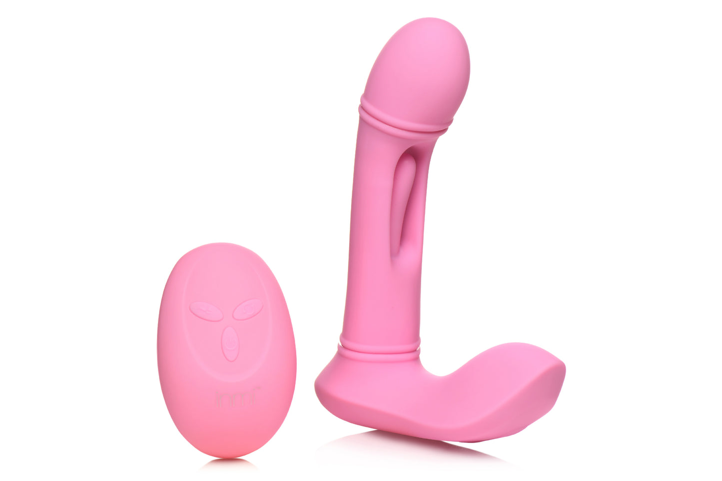 Flickers G-Flick Flicking G-Spot Vibrator With Remote - Pink INM-AH447