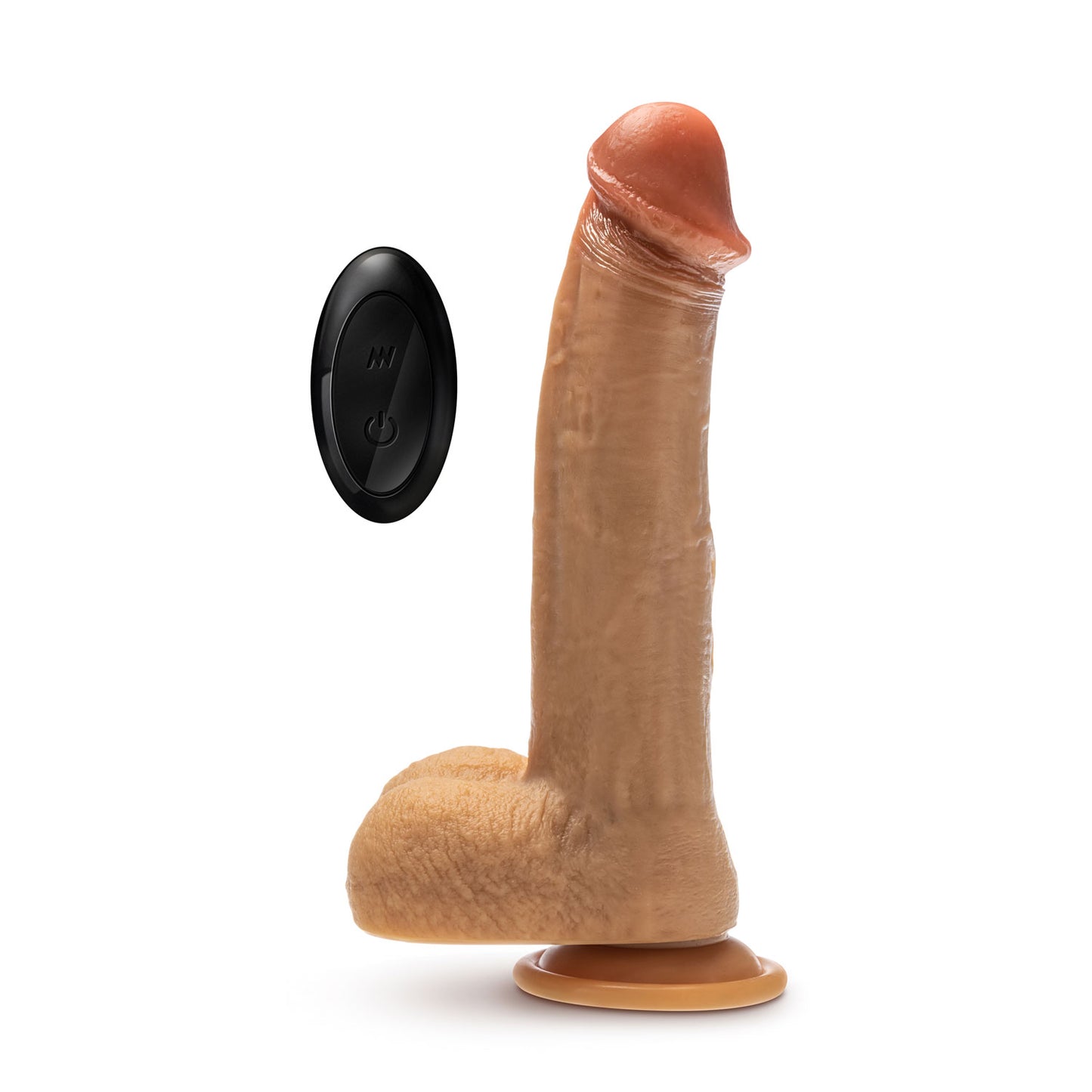 Dr. Skin Silicone - Dr. Phillips - 8.5 Inch Thrusting Dildo - Tan BL-33503