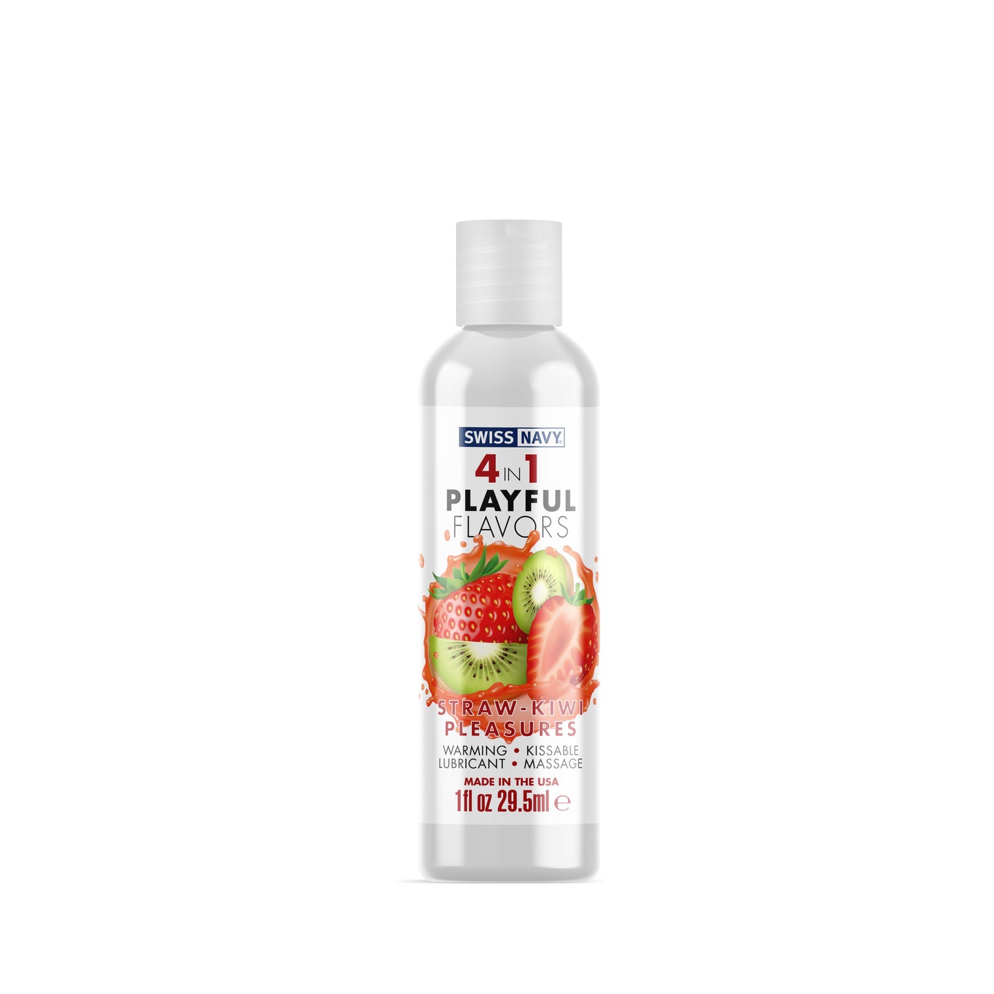 Swiss Navy 4-in-1 Playful Flavors - Strawberry Kiwi Pleasures - 1 Fl. Oz. MD-SN4N1FSKP1